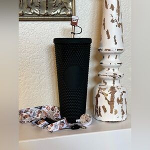 Starbucks Black With Green Tint Textured Tumbler Coffee Inspired Accessories (5)